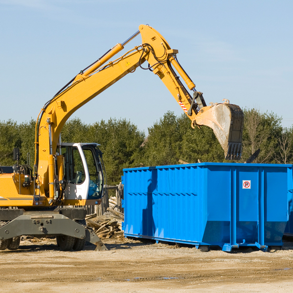 what kind of customer support is available for residential dumpster rentals in Bluffton